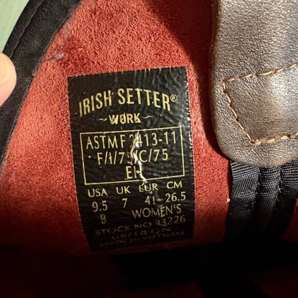 Womens Irish Setter 83226 Soft Square Toe Pull On Western Boots Size 9.5 B - Picture 8 of 8